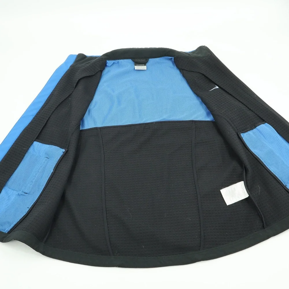 Nike Sphere Pro Womens Black‎ Blue Full Zip Running Vest H40307QVE Medium